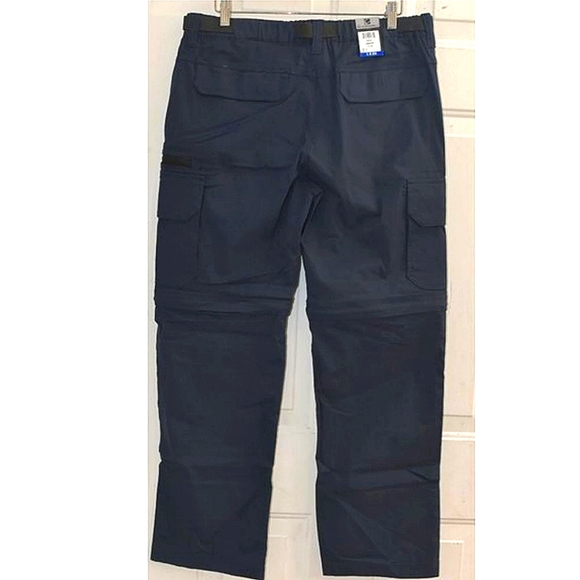 NWT, Men's Convertible‎ Pants, navy blue by BC clothing Large 34"-36" Waist - Picture 3 of 10
